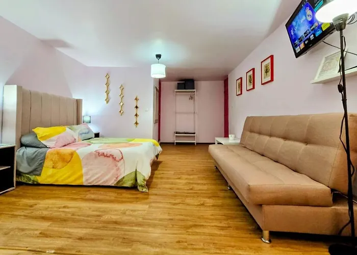 Сasa de vacaciones Rosa Familiar Hasta 6 Huéspedes Amplia, Céntrica, Con Cocineta Y Baño Privado